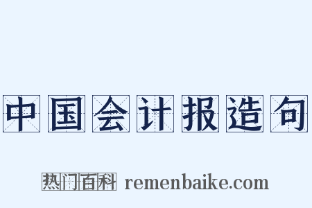 中国会计报造句是什么意思的图片